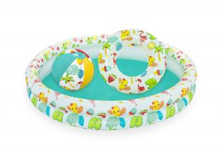 Basen Brodzik Kółko Piłka Zestaw 3 w 1 1.22/20cm BESTWAY  51124