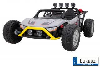 Buggy Racing 5 pojazd 2x200W szary na akumulator JS3168.SZA
