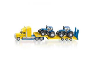 Ciężarówka z Naczepą + 2 Traktory New Holland 1:87 SIKU 1805