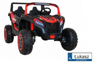 Duży Buggy ATV 24V/7Ah Racing Dwuosobowy 4x4 A032 Czerwony