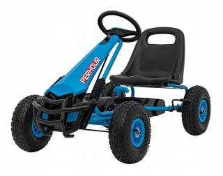 Gokart na Pedały AIR PerHour dla dzieci Niebieski Pompowane koła