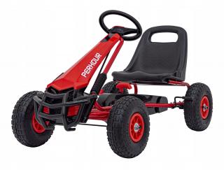 Gokart na Pedały AIR PerHour dla dzieci Pompowane koła Czerwony