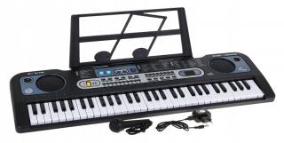 Keyboard Organy MQ-6119L z podświetlanymi klawiszami i zasilaczem