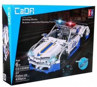 Klocki CADA Pojazd Policyjny R/C 430 el + PILOT C51006W