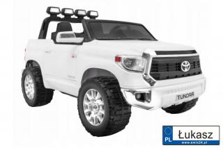 Licencjonowane AUTO Toyota Tundra XXL na kołach PIANKOWYCH Białe (JJ2255)