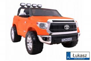 Licencjonowane AUTO Toyota Tundra XXL na kołach PIANKOWYCH Pomarańczowe  (JJ2255)