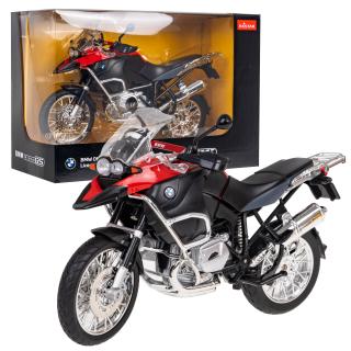 Motocykl BMW R 1200 GS czerwony model metalowy 1:9 RASTAR ZAU.42000.CR