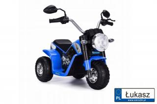 Motor harley MiniBike siedzenie z ekoskóry niebieski JC916