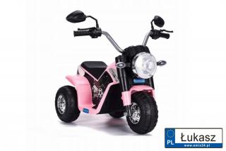 Motor harley MiniBike siedzenie z ekoskóry różowy JC916