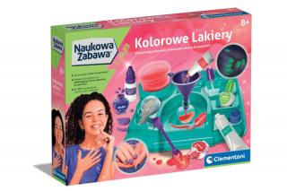 Naukowa Zabawa Laboratorium Kolorowe Lakiery Clementoni 50890