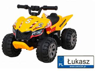 Pojazd Dla Dzieci Quad the Fastest Żółty BRD-2101