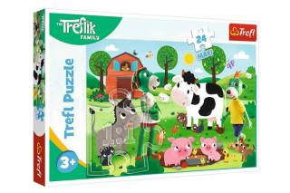 Puzzle 24el Maxi Rodzina Treflików na wsi Trefl 14361