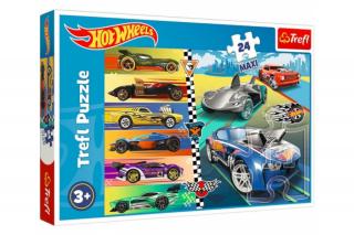 Puzzle 24el Maxi Szybkie samochody Hot Wheels Trefl 14362