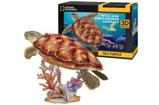 Puzzle 3D Zwierzęta Żółw Morski Cubic Fun DS1080H