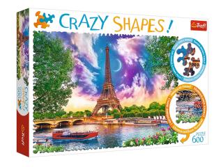 Puzzle 600el Niebo nad Paryżem - Crazy Shapes Trefl 11115