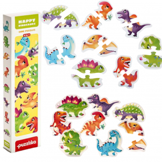 Puzzle Dinozaury 16 el