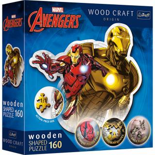 Puzzle drewniane 160el Odważny Iron Man TREFL 20183
