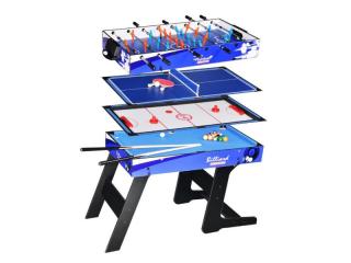 Składany Stół Do Gier 4w1 Piłkarzyki, Bilard, Ping-Pong, Air Hokej M48190