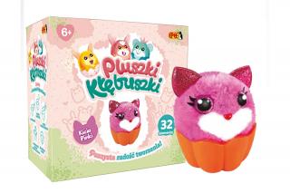 Stwórz Własną Maskotkę Pluszki Kłębuszki Wrzosowa Kicia Pinki EP 3827