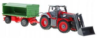 Traktor Czerwony Przyczepa Zielona 2.4GHz  QY8301AR