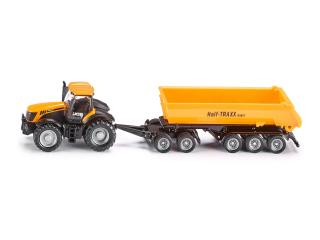 Traktor z wózkiem i wywrotką 1:87 SIKU S1858