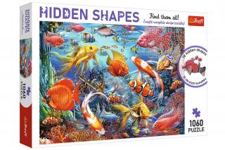 Trefl Puzzle 1060el Podwodne życie Hidden Shapes 10676