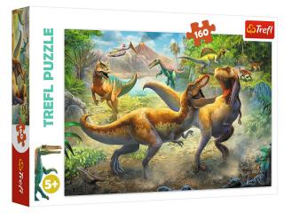 Trefl Puzzle 160el Walczące Tyranozaury  15360