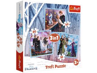 Trefl Puzzle 3w1 Magiczna Opowieść. Kraina Lodu 2 34853
