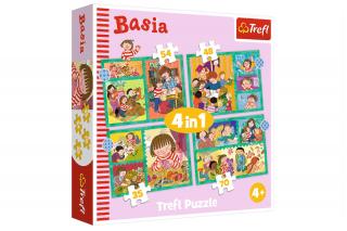 Trefl Puzzle 4w1 Przygody Basi 34606