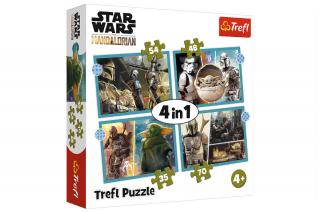 Trefl Puzzle 4w1 Star Wars Mandalorian 34397