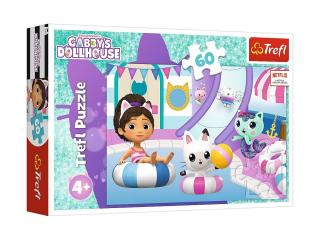 Trefl Puzzle 60el Koci Domek Gabby Gabby na basenie 17393