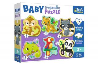 Trefl Puzzle Baby Classic. Zwierzęta egzotyczne Moje Pierwsze Puzzle 44005