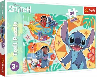 Trefl Puzzle Maxi 24el. Wesoły dzień Lilo  Stitch 14365