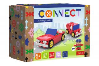 Zestaw Klocków Konstrukcyjnych Connect 2w1 Kabriolet / Dostawczak Trefl 61970