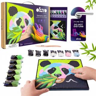 Zestaw Kreatywny Obraz 3D Panda Masa Plastyczna Sensory Art OKTO 20000