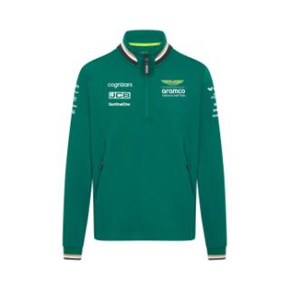 Aston Martin bluza męska 1/4 Zip green F1 Team 2024