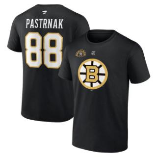 Boston Bruins koszulka męska 100th Anniversary Stack Logo Name  Numb