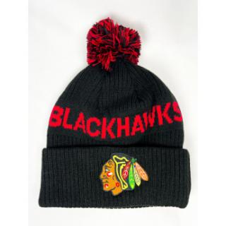 Chicago Blackhawks czapka zimowa dziecięca Cufed Knit With Pom