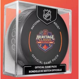 Edmonton Oilers krążek Heritage Classic 2023 Edmonton Official Game P