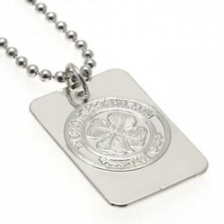 FC Celtic naszyjnik z zawieszką Silver Plated Dog Tag  Chain