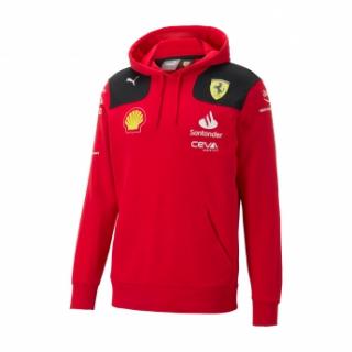 Ferrari męska bluza z kapturem official red F1 Team 2023