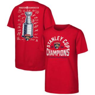 Florida Panthers koszulka dziecięca 2024 Stanley Cup Champions Signat