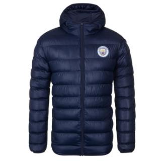 Manchester City męska kurtka z kapturem Winter navy