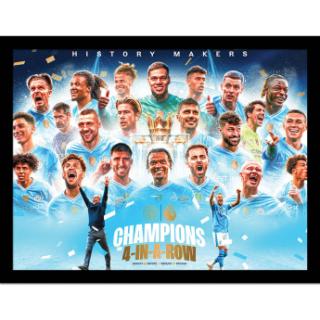 Manchester City obrazek w ramce Premier League Champions Framed Pictu