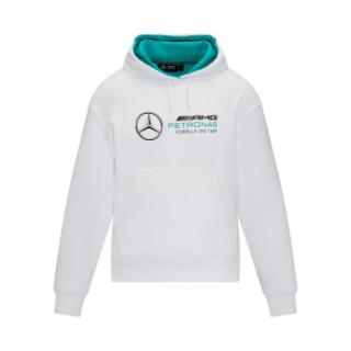 Mercedes AMG Petronas damska bluza z kapturem Oversize White F1 Team