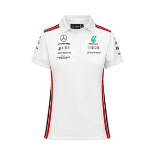 Mercedes AMG Petronas damska koszulka polo official white F1 Team 202
