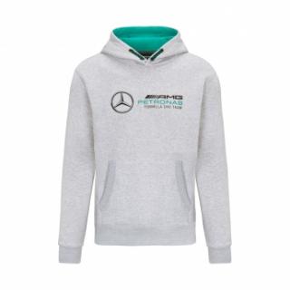 Mercedes AMG Petronas męska bluza z kapturem logo sweatshirt grey F1