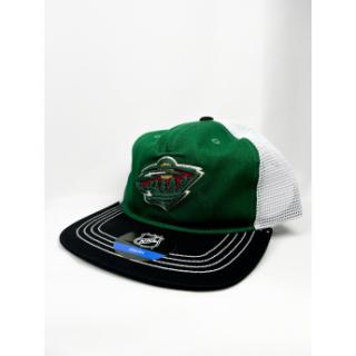 Minnesota Wild dziecięca czapka flat Striped Meshback Flabrim