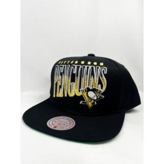 Pittsburgh Penguins czapka flat baseballówka Line Work Snapback Vntg