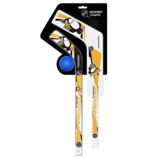 Pittsburgh Penguins plastikowy kij do unihokeja Breakaway pack